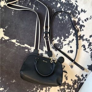 Nine West Sleek Black Crossbody Bag